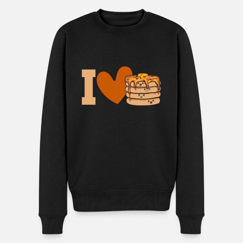Crêpes Petit-déjeuner Crêpes - Pull Premium bio Homme - noir