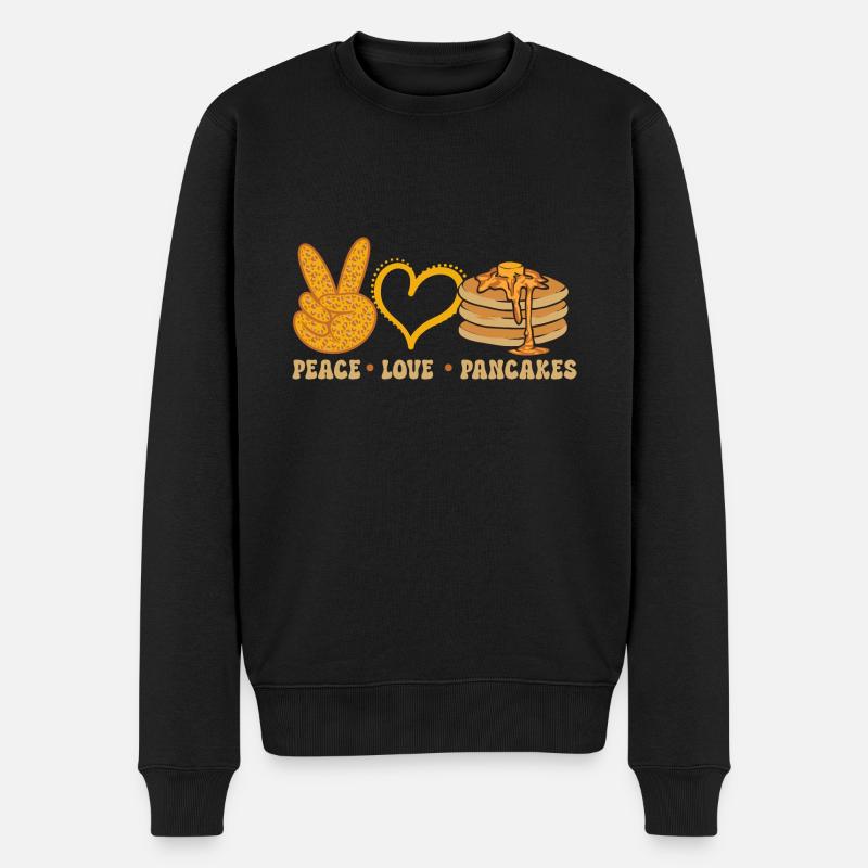 Crêpes Petit-déjeuner Crêpes - Pull Premium bio Homme - noir