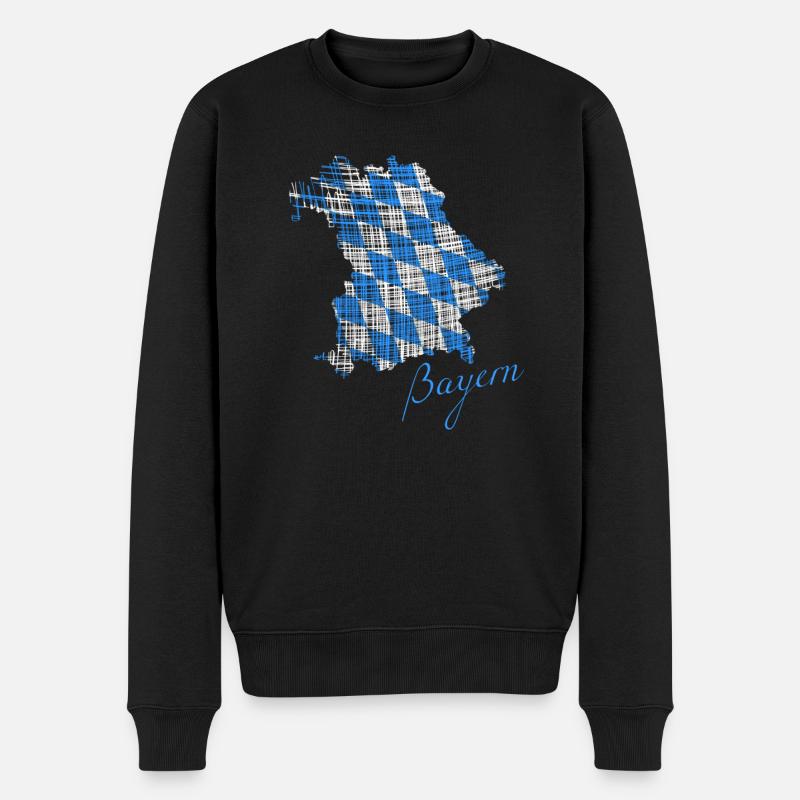 Bayern - Männer Premium Bio Pullover - Schwarz