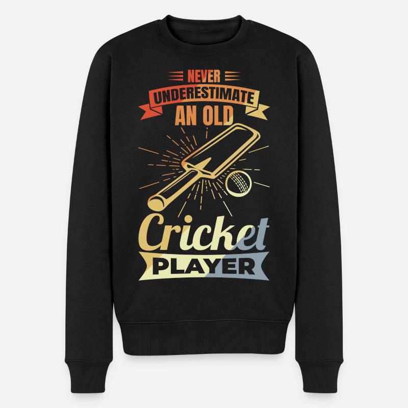 Grand-père de cricket - Pull Premium bio Homme - noir