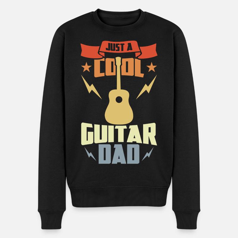 Papa Guitare - Pull Premium bio Homme - noir