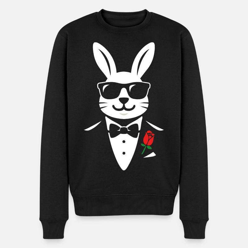Lapin Gentlehop - Pull Premium bio Homme - noir