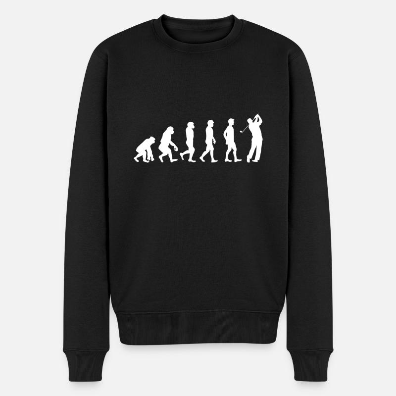 Golf evolution weiß - Männer Premium Bio Pullover - Schwarz