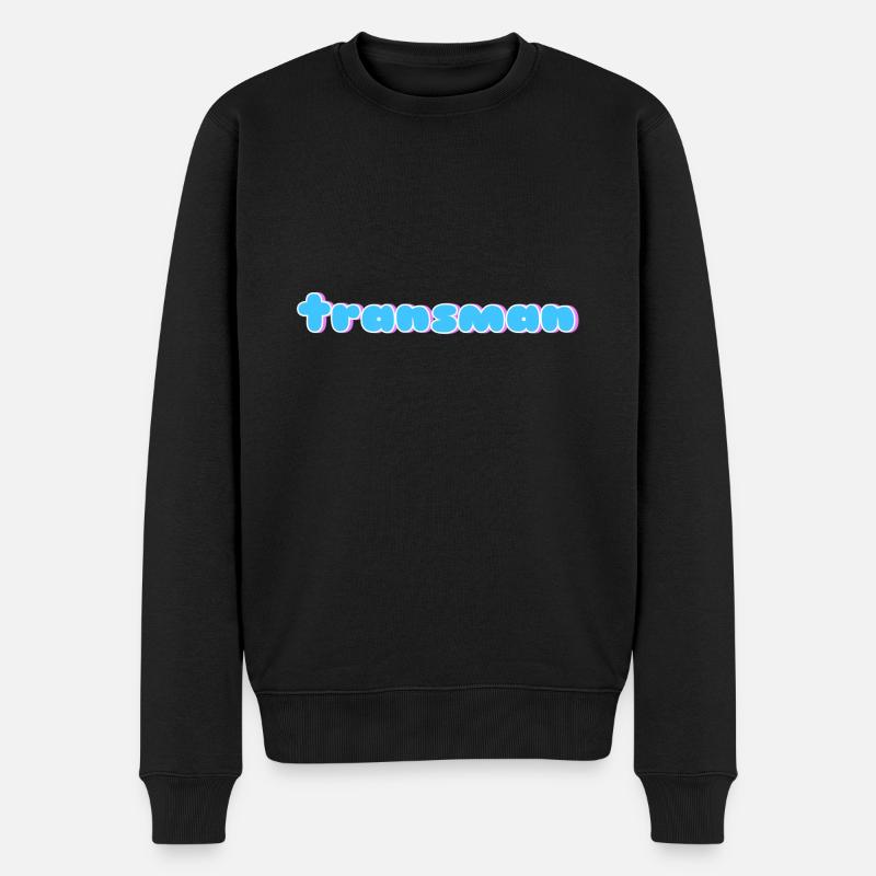 Transman - Männer Premium Bio Pullover - Schwarz