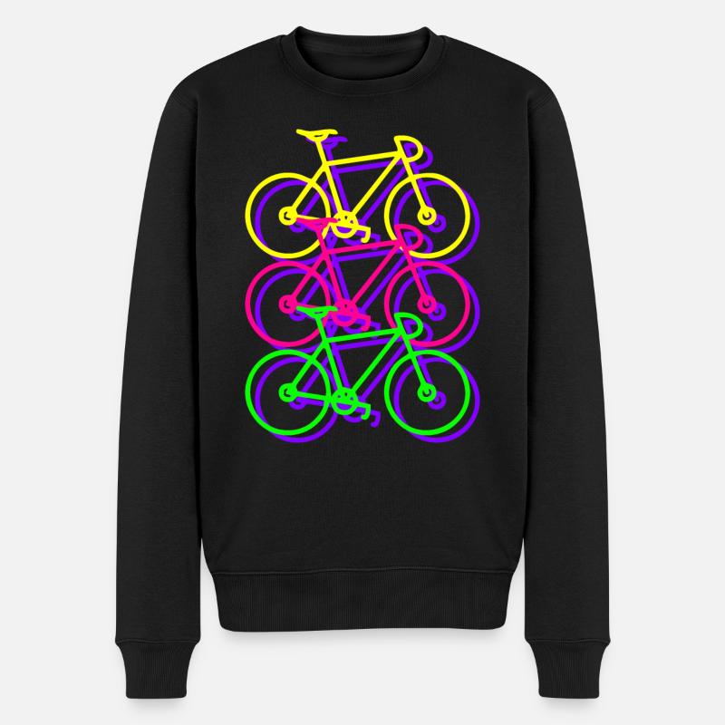 VÉLO 3 COULEUR - Pull Premium bio Homme - noir