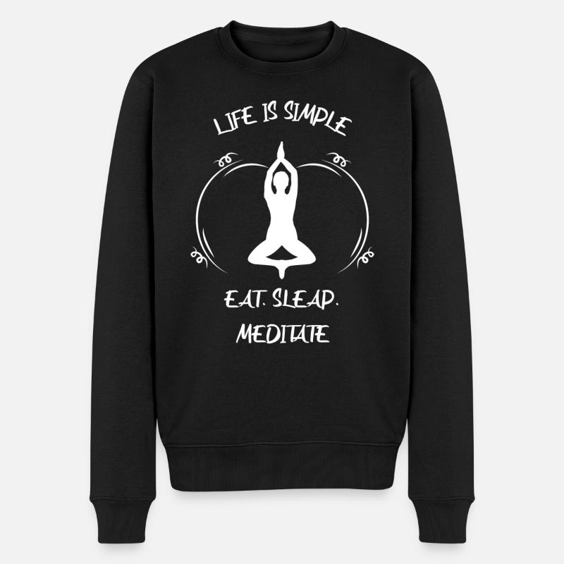 Médaïon - Pull Premium bio Homme - noir