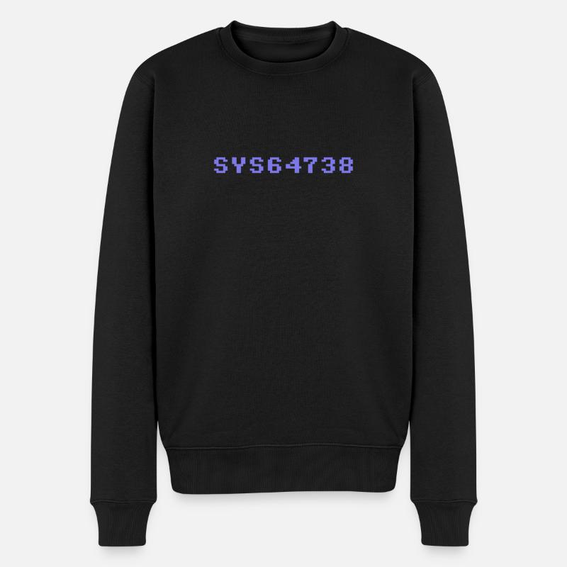 sys64738 - Männer Premium Bio Pullover - Schwarz
