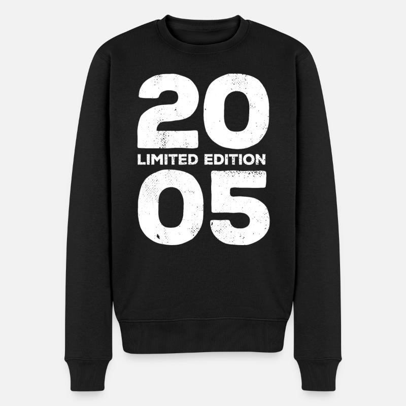 Limited Edition 2005 Geburtstag Geschenk - Männer Premium Bio Pullover - Schwarz