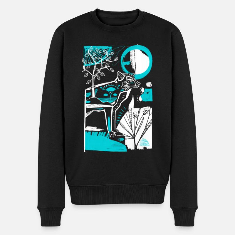 Master - Männer Premium Bio Pullover - Schwarz