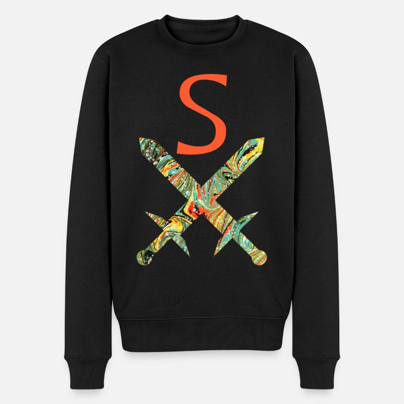 Épées croisées E 200 S - Pull Premium bio Homme - noir