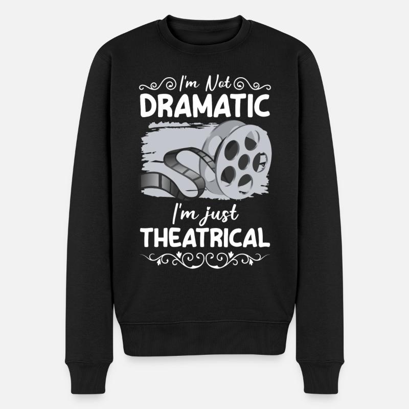 actress acting comedy nerd - Men's Premium Organic Jumper - black