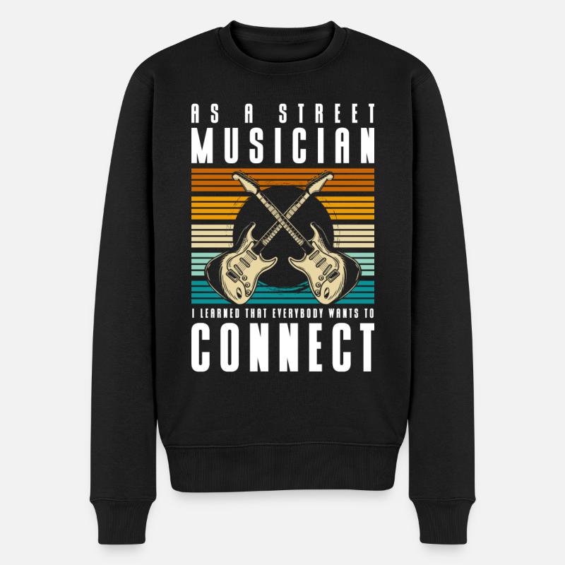 Musique Mode de vie créatif - Pull Premium bio Homme - noir