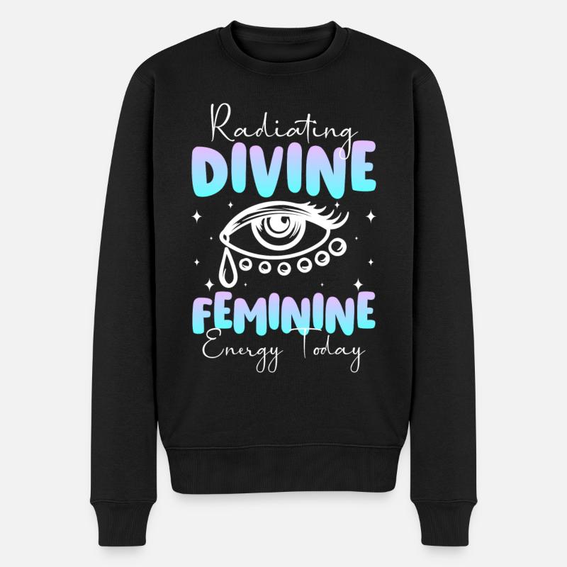 Dreamcatcher Feather Motivation Méditation - Pull Premium bio Homme - noir