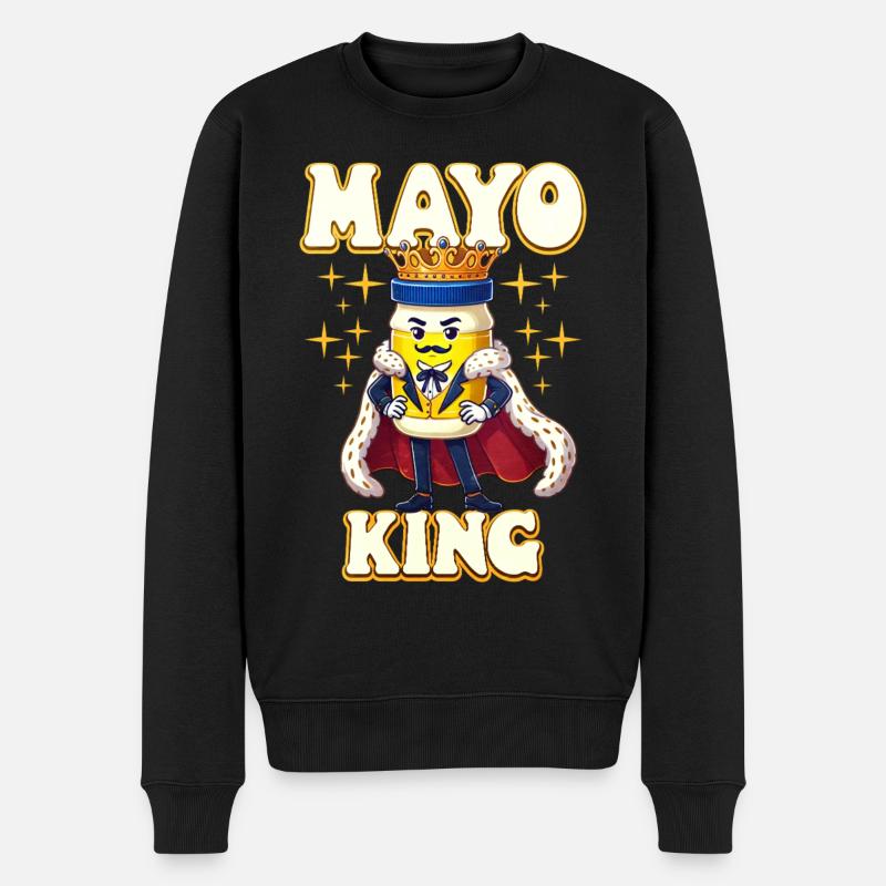 Mayonnaise - Männer Premium Bio Pullover - Schwarz
