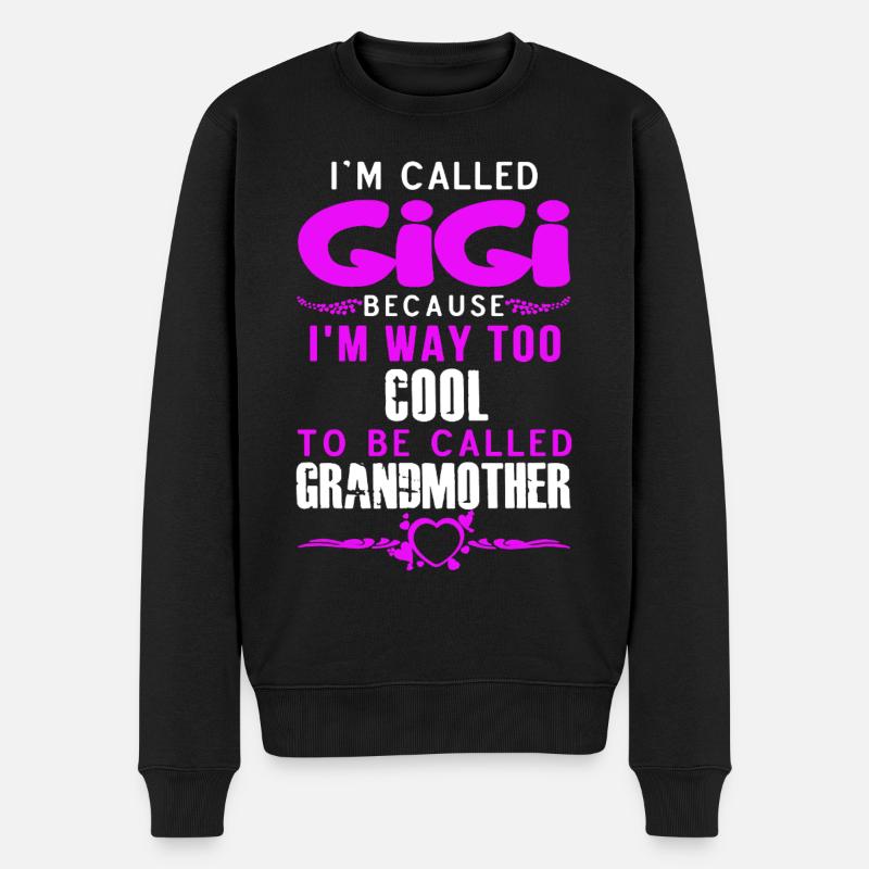 I am Called Gigi - Men's Premium Organic Jumper - black