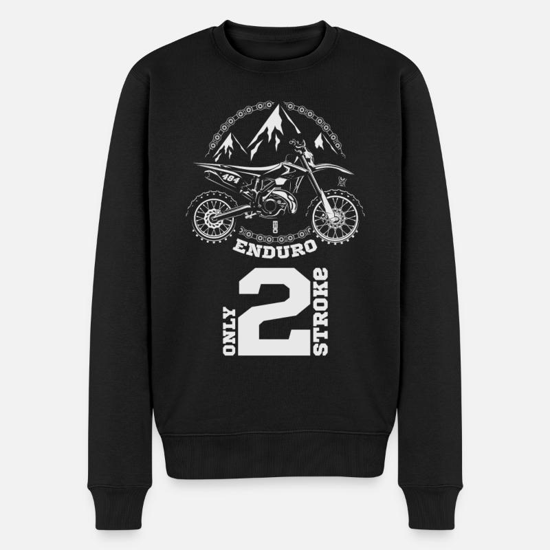 Enduro 2T - Männer Premium Bio Pullover - Schwarz