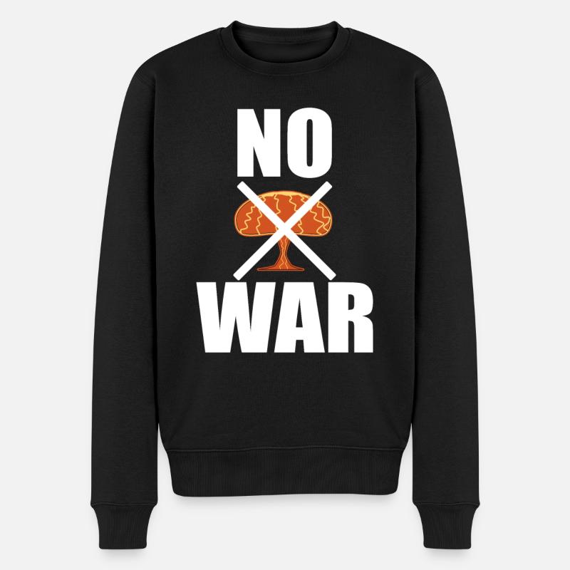 Non n’était pas une guerre - Pull Premium bio Homme - noir