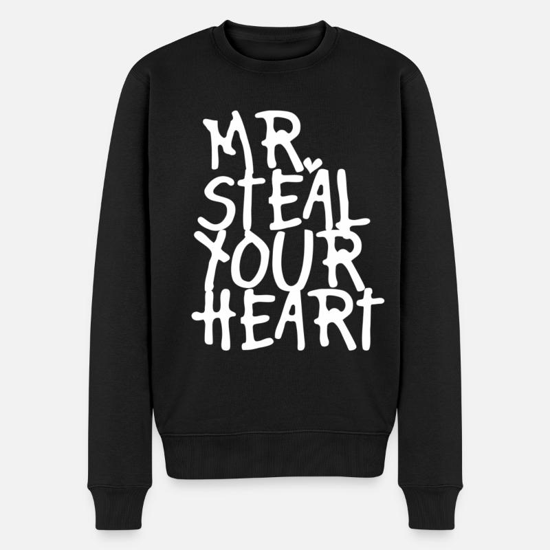 MR VOLE VOTRE CŒUR - Pull Premium bio Homme - noir