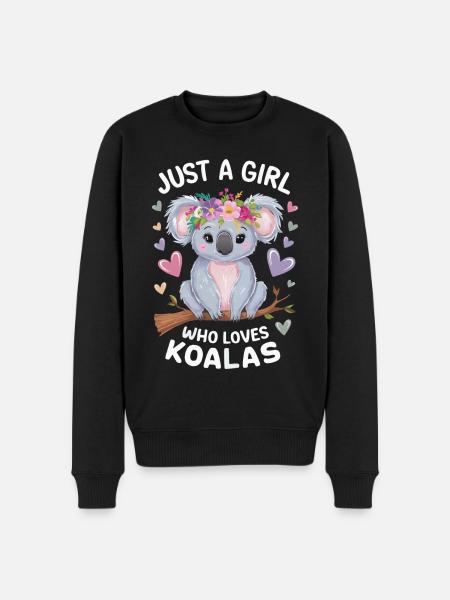 Koala Koala Koala Bear Animal - Men's Premium Organic Jumper - black