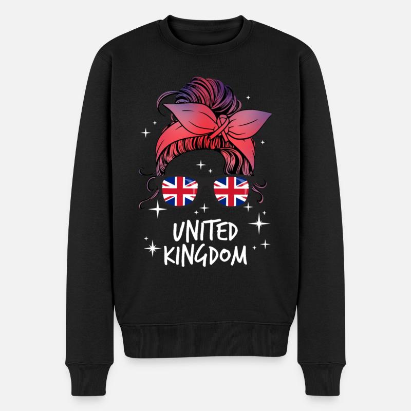 Royaume-Uni - Pull Premium bio Homme - noir