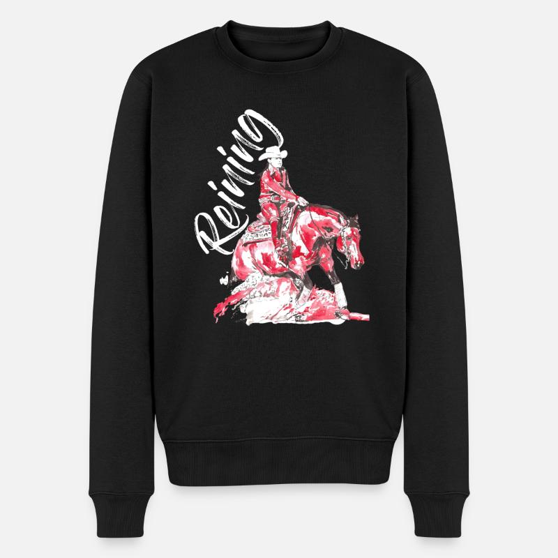 REINING - Pull Premium bio Homme - noir