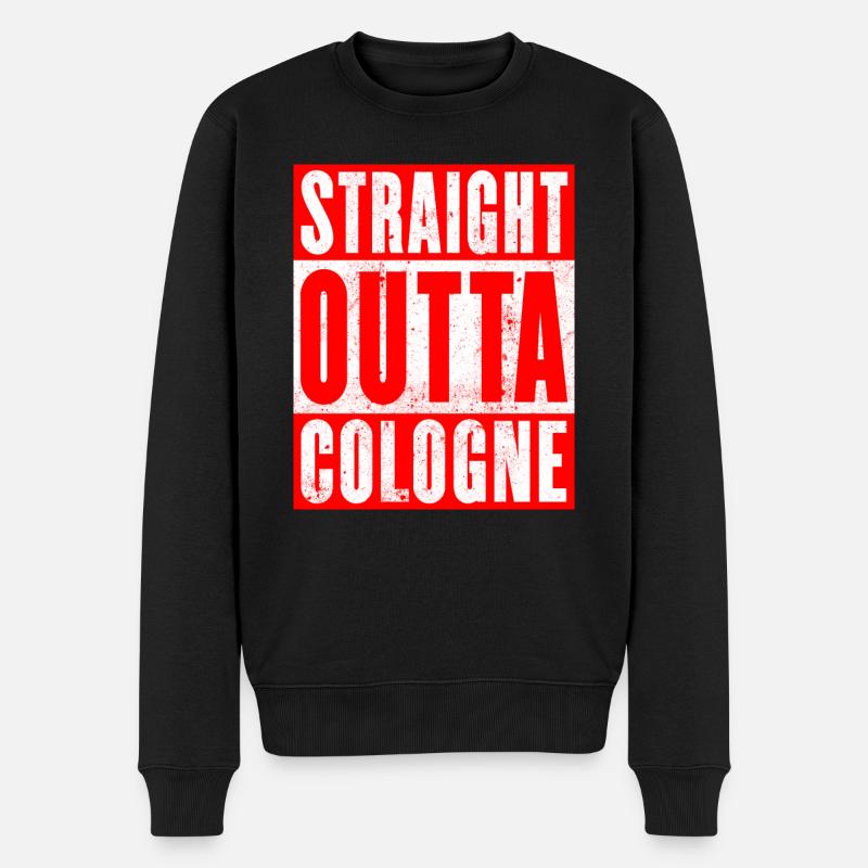 Straight Outta Cologne Rouge - Pull Premium bio Homme - noir