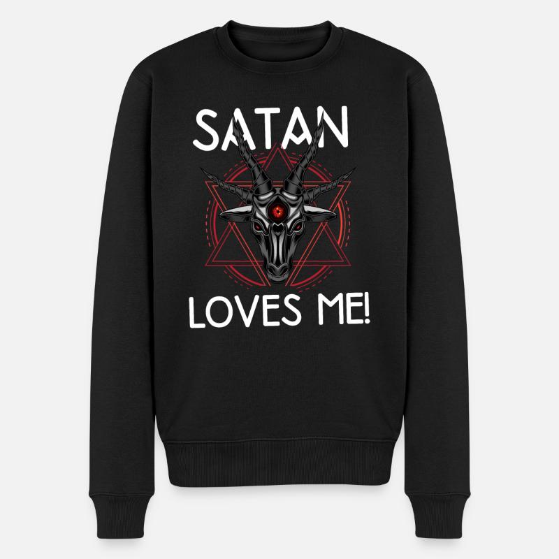 Teufel Hölle - Satan m’aime - Pull Premium bio Homme - noir