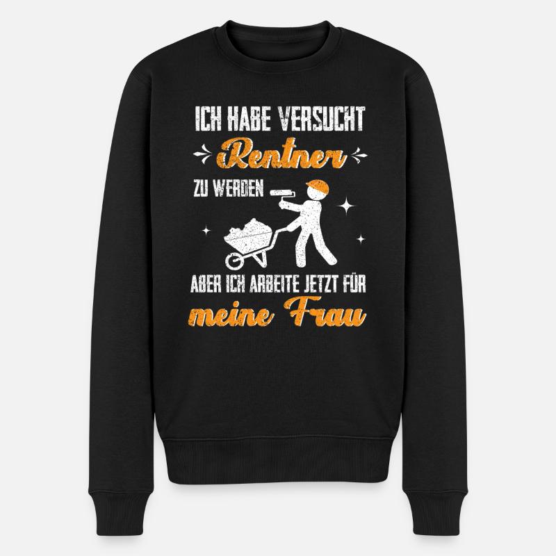 Endlich Rentner 2022 Männer Frau - Männer Premium Bio Pullover - Schwarz