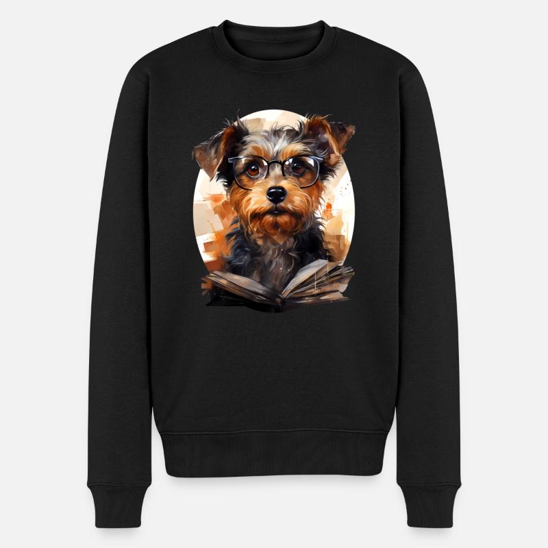 Yorkshire Terrier - Pull Premium bio Homme - noir
