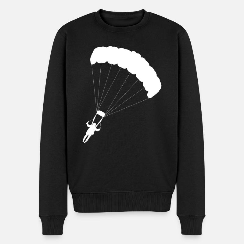 Idée cadeau parachutisme parachute - Pull Premium bio Homme - noir
