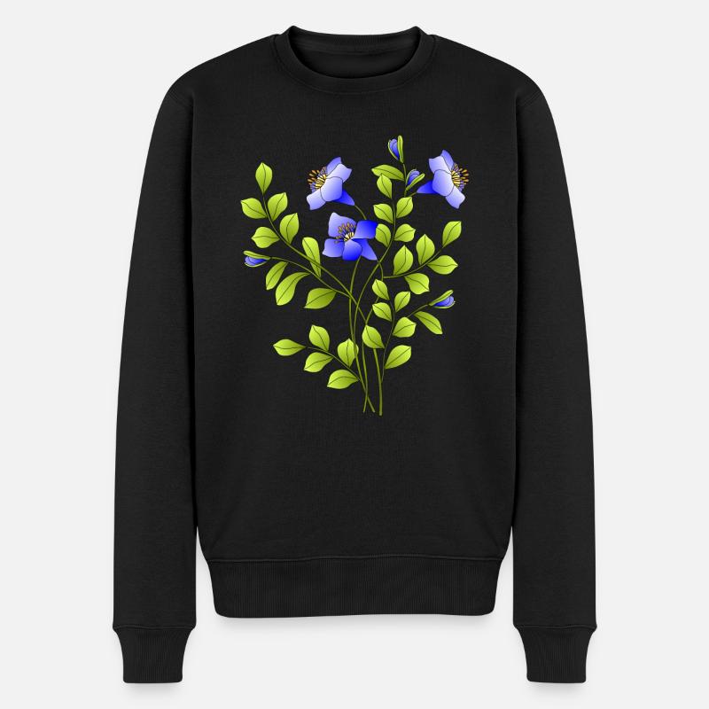 Fleur - Pull Premium bio Homme - noir
