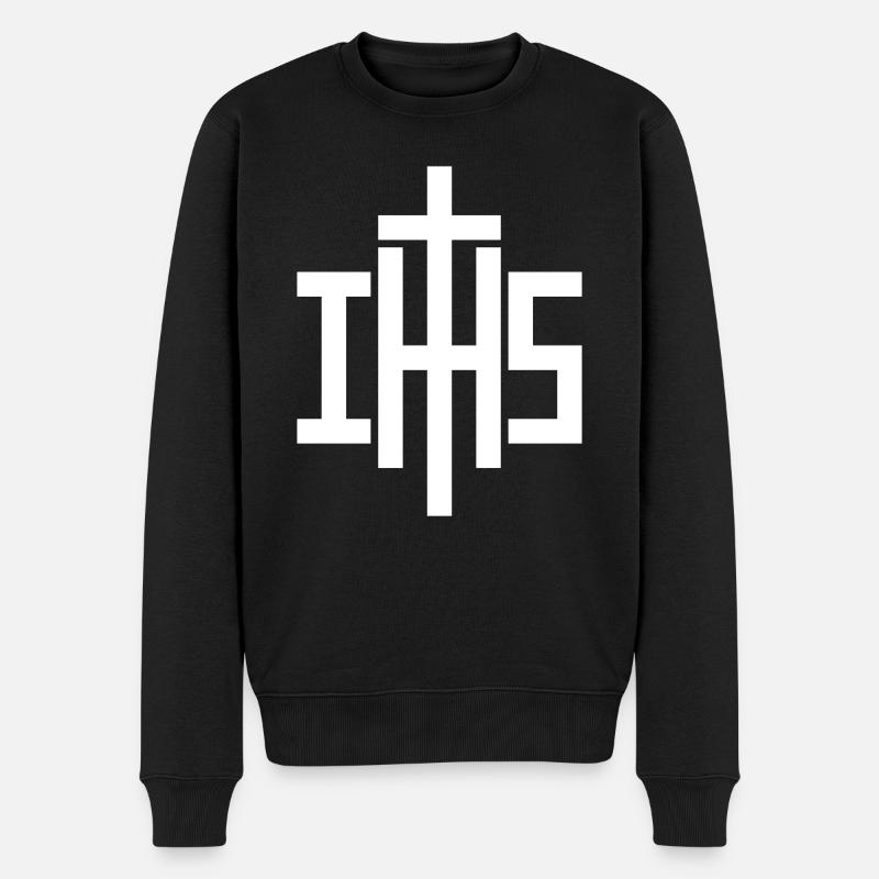 IHS - Männer Premium Bio Pullover - Schwarz