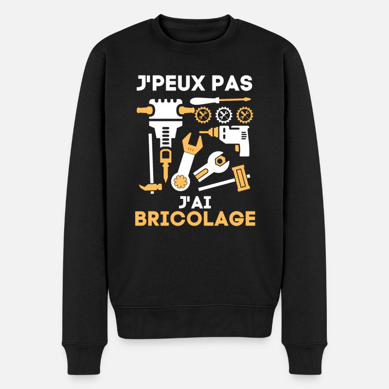 Bricoleur bricolage bricoler - Pull Premium bio Homme - noir