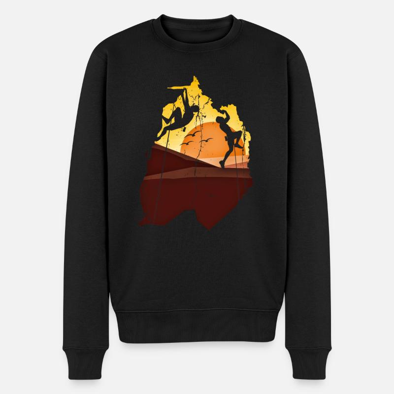 ALPINISTE - Pull Premium bio Homme - noir