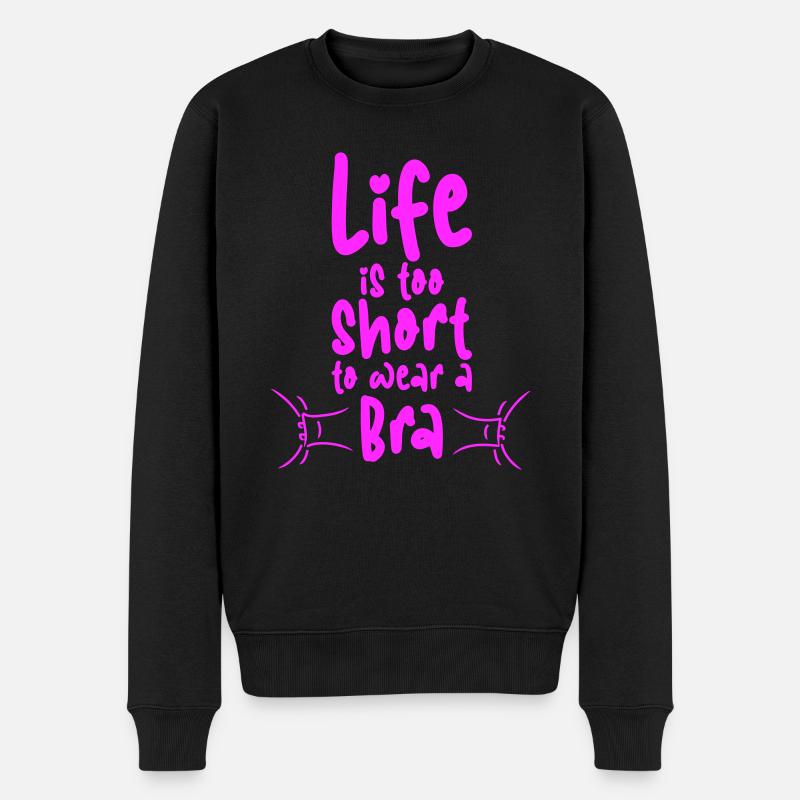 La vie est trop courte - Pull Premium bio Homme - noir