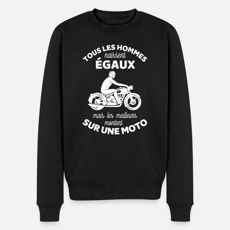 Humour motard 6 - Pull Premium bio Homme - noir