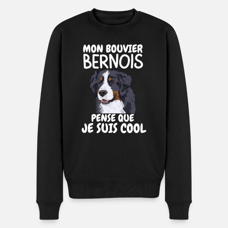 bouvier bernois 2 - Pull Premium bio Homme - noir