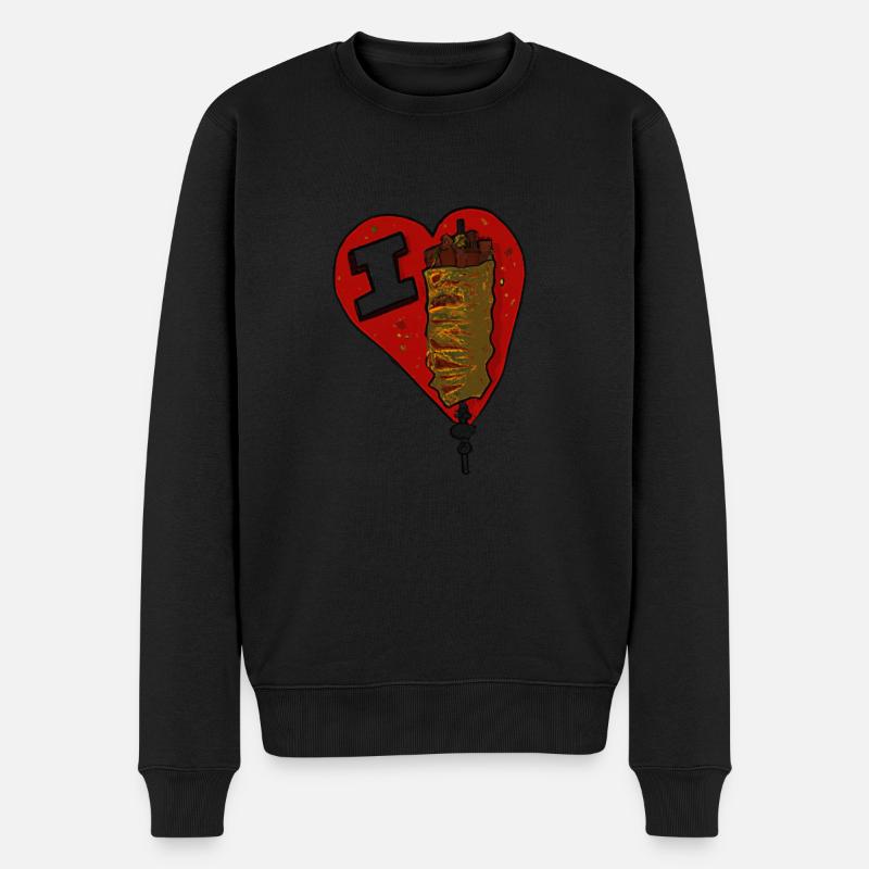 J’adore le doner kebab - Pull Premium bio Homme - noir
