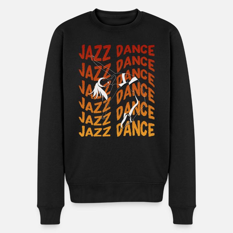 Jazztanz - Männer Premium Bio Pullover - Schwarz