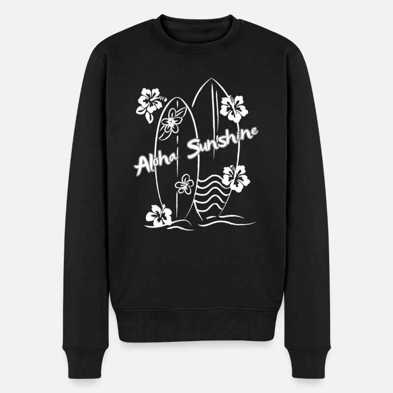 Aloha Sunshine - Männer Premium Bio Pullover - Schwarz