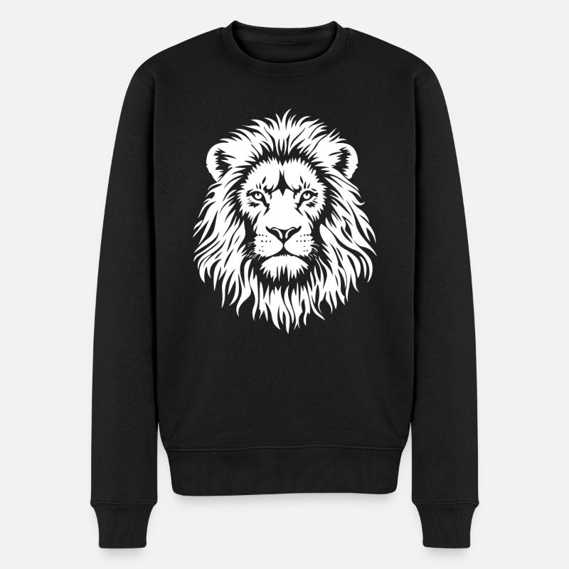 Tête de Lion - Pull Premium bio Homme - noir