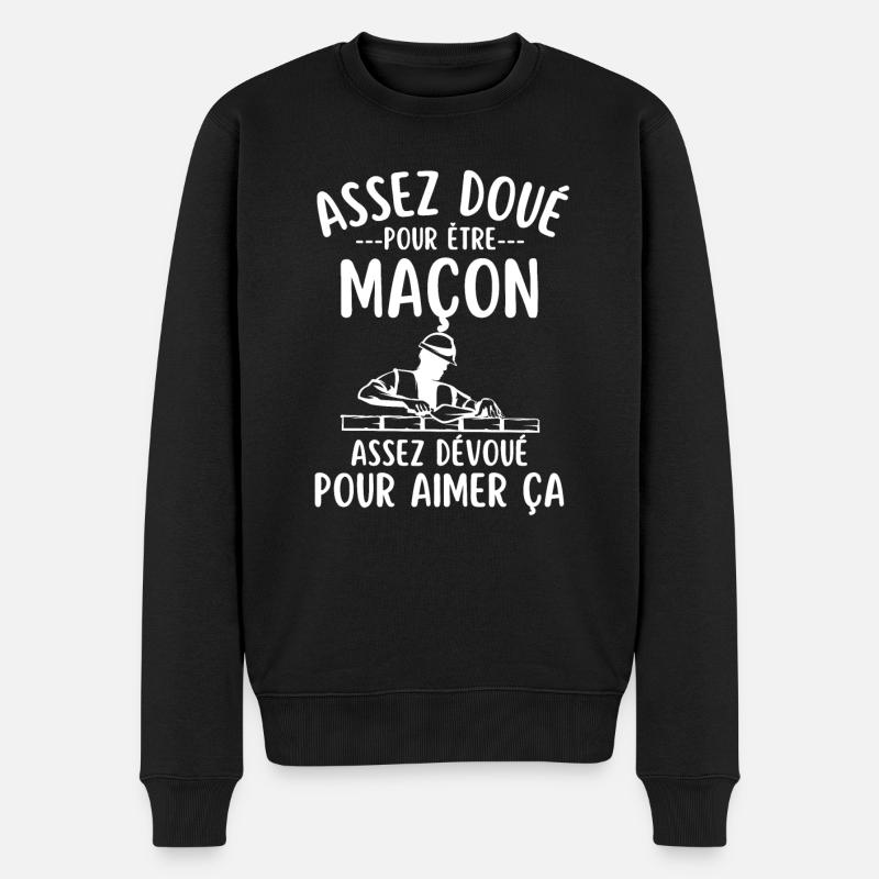 Assez doué pour être un soudeur - Pull Premium bio Homme - noir
