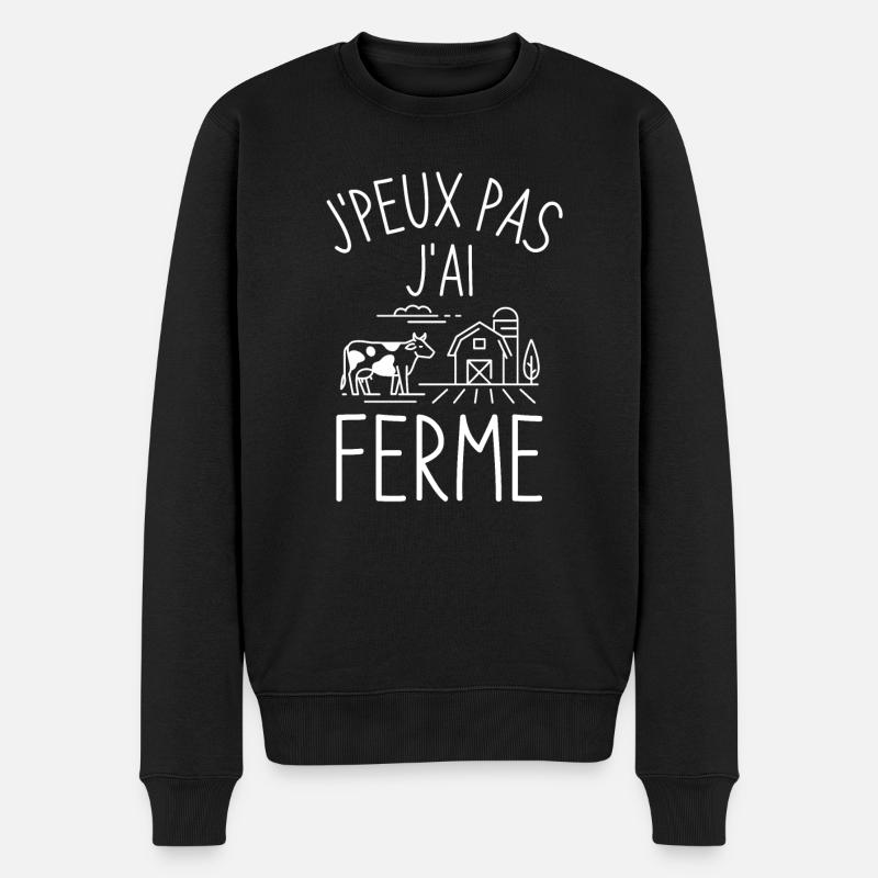 Fermier fermière agricole - Pull Premium bio Homme - noir