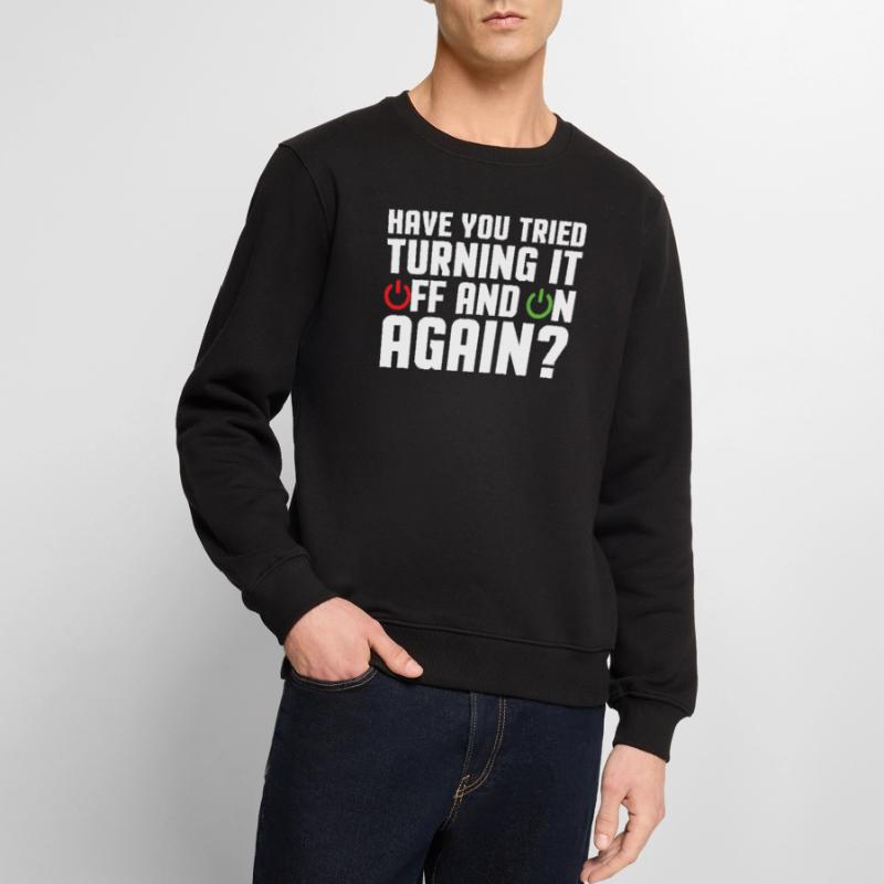 Support Programmierer Tech Admin Lustige Sprüche Männer Premium Bio Pullover