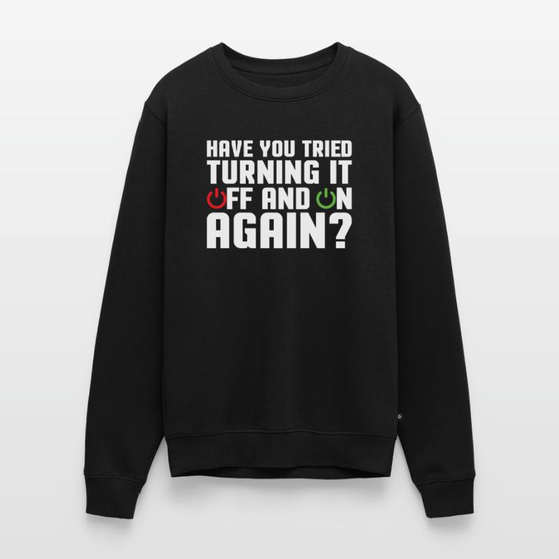 Support Programmierer Tech Admin Lustige Sprüche Männer Premium Bio Pullover