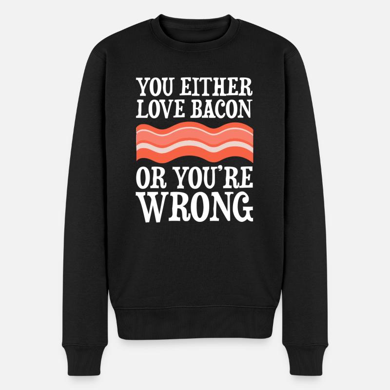 Speck Liebe - Männer Premium Bio Pullover - Schwarz