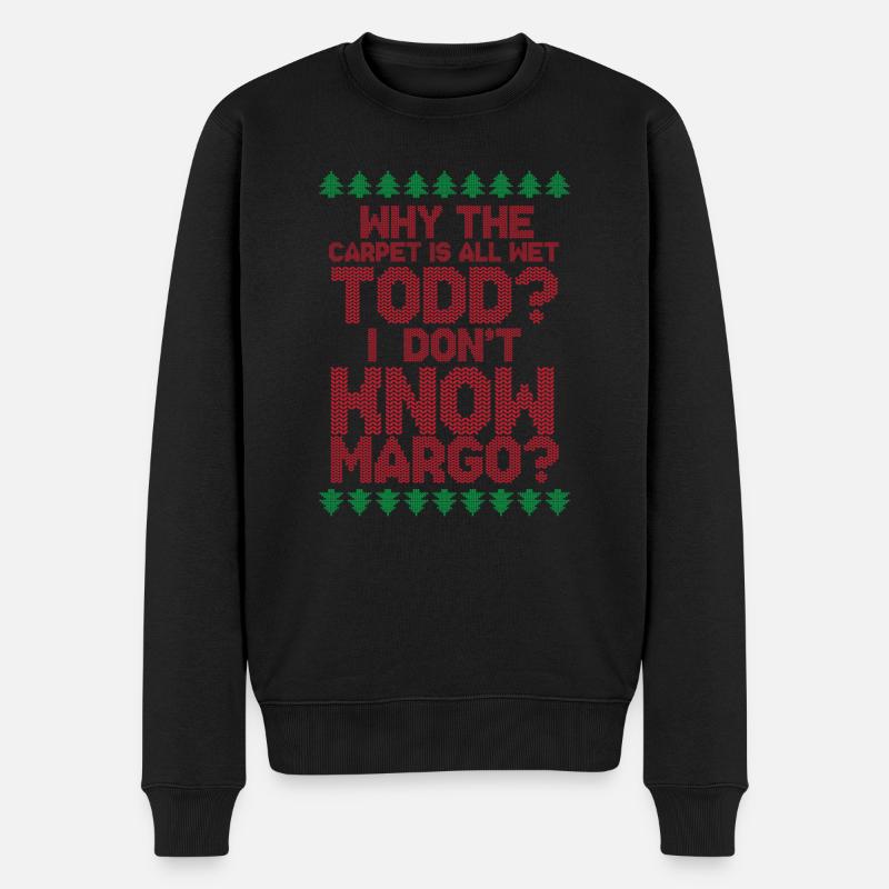 Todd und Margo - Männer Premium Bio Pullover - Schwarz