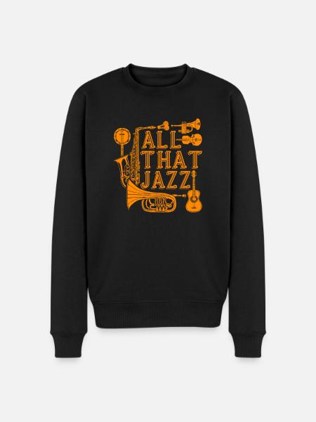 Alle Jazz - Männer Premium Bio Pullover - Schwarz