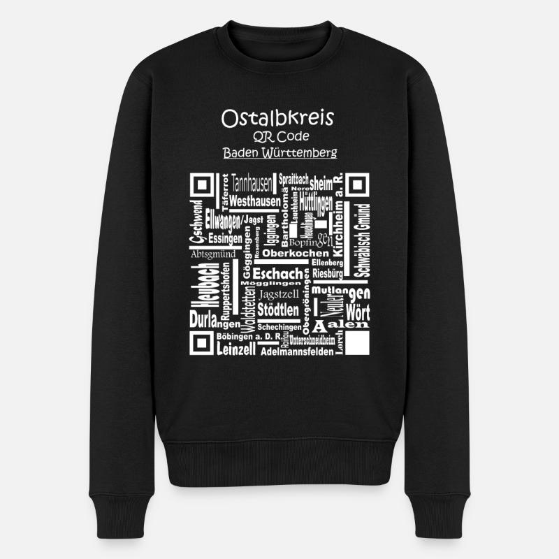 Ostalbkreis Ansprechendes und cooles Desig - Männer Premium Bio Pullover - Schwarz