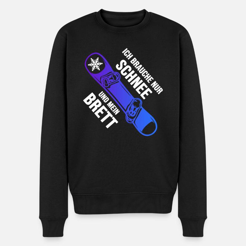Snowboard Freestyle Snowboarder - Pull Premium bio Homme - noir